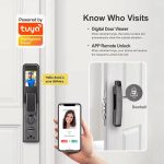 Enrique Tuya 3D Face Recognition Waterproof Smart Entrance Lock WiFi App Control Biometric Grade Security Aluminum Alloy for /Black/Grey/Bronze - 图片 3