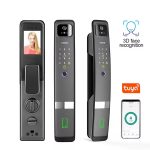 Enrique Tuya 3D Face Recognition Waterproof Smart Entrance Lock WiFi App Control Biometric Grade Security Aluminum Alloy for /Black/Grey/Bronze - 图片 5