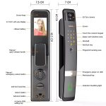 Enrique Tuya 3D Face Recognition Waterproof Smart Entrance Lock WiFi App Control Biometric Grade Security Aluminum Alloy for /Black/Grey/Bronze - 图片 6
