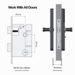 2026Factory Price Tuya Smart WiFi Fingerprint Door Lock with Cats Eye Camera + Screen HR06P - 图片 4