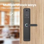 H12-PBest Selling Security Keyless NFC Password Hotel Electronic Cat Eye Screen Fingerprint Locks Smart Door Locks - 图片 3