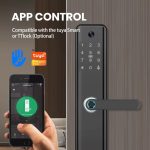 H12-PBest Selling Security Keyless NFC Password Hotel Electronic Cat Eye Screen Fingerprint Locks Smart Door Locks - 图片 4