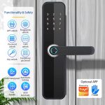 Automatic Security Safe Smart Door Lock TTlock Tuya WiFi App Remote Control Smart Lock for Front Door Fingerprint - 图片 6