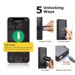 Enrique Tuya WiFi Biometric Electronic Sliding Aluminum Alloy Smart Lock with APP Fingerprint Password Card & Key Unlock - 图片 3