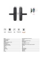 Wholesale OEM Tuya Password Electronic Fingerprint Gate Smart Digital Door Lock - 图片 6