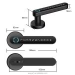 Enrique Tuya Factory Price Smart Handle Lock Home Electronic Tuya App Digital Smart Gate Sale Electric Lock Smart Door Lock - 图片 3