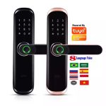 Fingerprint/key/IC Card/Password/Remote Unlock Smart Door Lock Hotel Multiple Lock Bodies Smart Home Door Lock