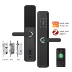 Eseye Tuya Zigbee WiFi Fingerprint Digital Password Apartment Home Room Lock App Smart Wooden Door Lock Remote Unlock Waterproof - 图片 2