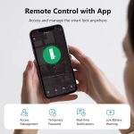 Eseye Tuya Zigbee WiFi Fingerprint Digital Password Apartment Home Room Lock App Smart Wooden Door Lock Remote Unlock Waterproof - 图片 5