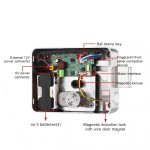 Ttlock Tuya Wifi App Electric Rim Lock Smart Digital Key Cara Password Biometric Fingerprint Gate Rim Latch Lock Black - 图片 5