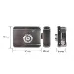 Ttlock Tuya Wifi App Electric Rim Lock Smart Digital Key Cara Password Biometric Fingerprint Gate Rim Latch Lock Black - 图片 6