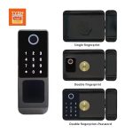 Waterproof Electronic Fingerprint Password Intelligent Lock for Steel Door Support Tuya TTLock App