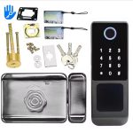 Waterproof Electronic Fingerprint Password Intelligent Lock for Steel Door Support Tuya TTLock App - 图片 4