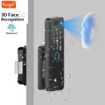 IP65 Security Tuya Bluetooth Wifi Face Recognition Fingerprint Smart Door Lock Password Card Digital Door Lock