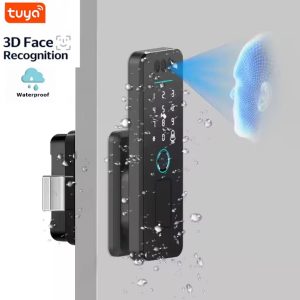 IP65 Security Tuya Bluetooth Wifi Face Recognition Fingerprint Smart Door Lock Password Card Digital Door Lock
