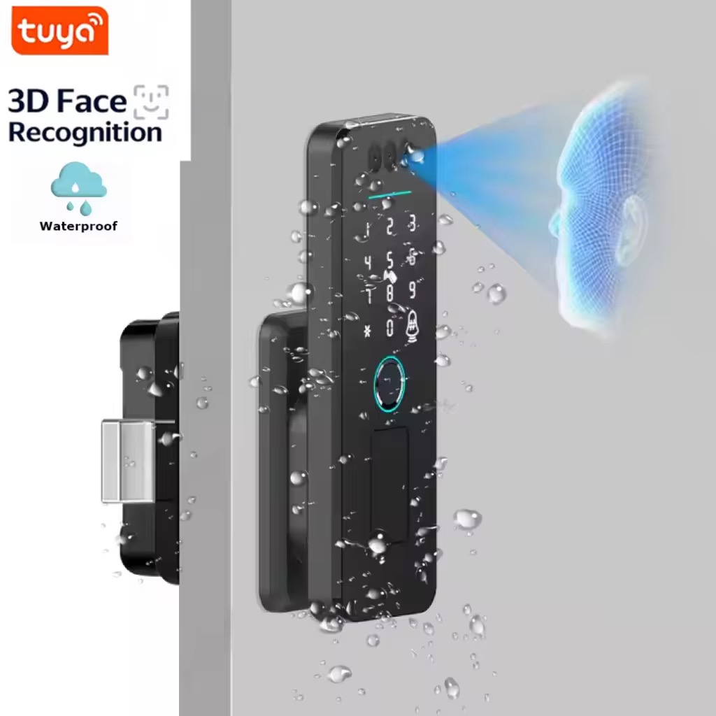 微信图片_20260310231310_463_48 IP65 Security Tuya Bluetooth Wifi Face Recognition Fingerprint Smart Door Lock Password Card Digital Door Lock - 图片 1