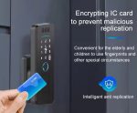 IP65 Security Tuya Bluetooth Wifi Face Recognition Fingerprint Smart Door Lock Password Card Digital Door Lock - 图片 2