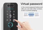 IP65 Security Tuya Bluetooth Wifi Face Recognition Fingerprint Smart Door Lock Password Card Digital Door Lock - 图片 4