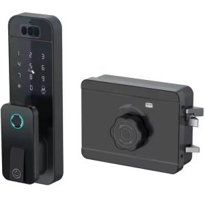 Fingerprint Lock 3D Face Recognition Tuya WiFI App Waterproof Outdoor Gate Passcode Rfid Card Keyless Electronic Smart Door Lock