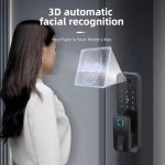 Fingerprint Lock 3D Face Recognition Tuya WiFI App Waterproof Outdoor Gate Passcode Rfid Card Keyless Electronic Smart Door Lock - 图片 4