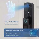 Fingerprint Lock 3D Face Recognition Tuya WiFI App Waterproof Outdoor Gate Passcode Rfid Card Keyless Electronic Smart Door Lock - 图片 5