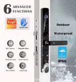 Waterproof Smart TTLock App Broken Bridge Intelligent Narrow Door Fingerprint Lock Tuya Wifi for Aluminum Sliding Door Lock - 图片 2