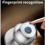 Cost Effective TUYA APP Smart Home System Keyless Fingerprint Smart Lock Round Door Knob for Wood Door Aluminum Alloy - 图片 2