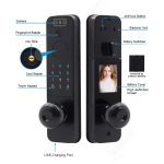 US Standard Manufacturer's Hot Selling Double Tongue Aluminum Alloy Security Integrated Smart Lock Easy Operation for Wood Door - 图片 2