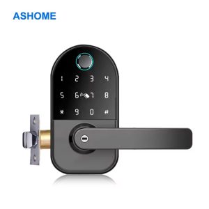 America Airbnb Home Fingerprint Password Card Door Lock Electronic Matter APP Office Wooden Door Smart Lock