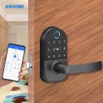 America Airbnb Home Fingerprint Password Card Door Lock Electronic Matter APP Office Wooden Door Smart Lock - 图片 2