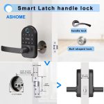 America Airbnb Home Fingerprint Password Card Door Lock Electronic Matter APP Office Wooden Door Smart Lock - 图片 4
